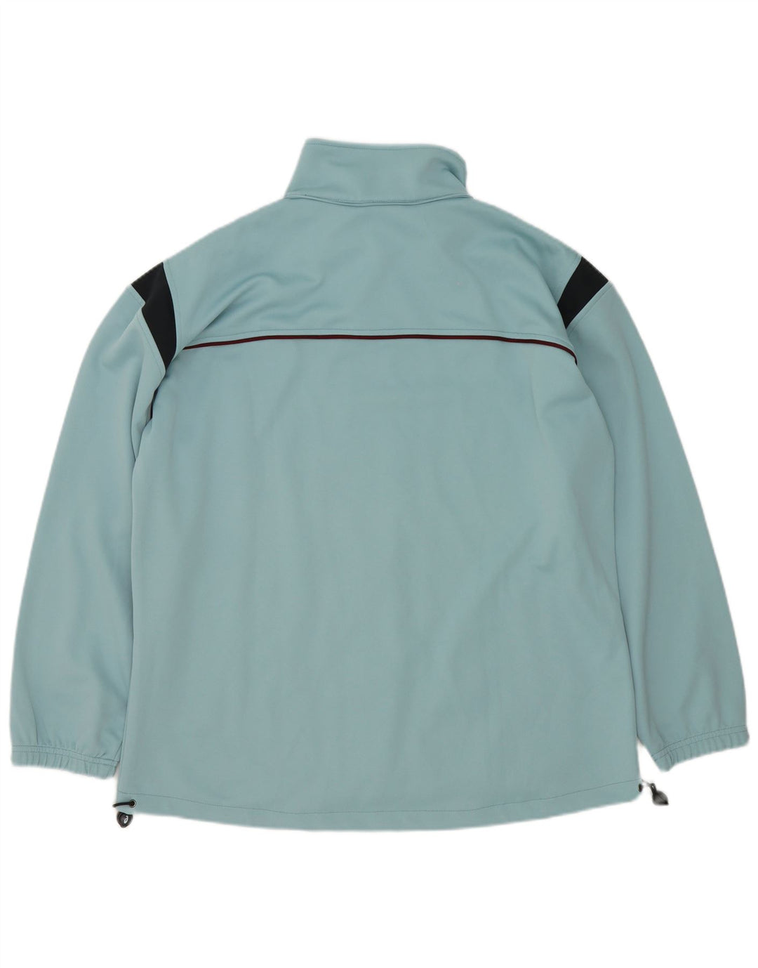 Asics Herren-Trainingsanzug-Top-Jacke, 2XL, blaues Colourblock-Polyester