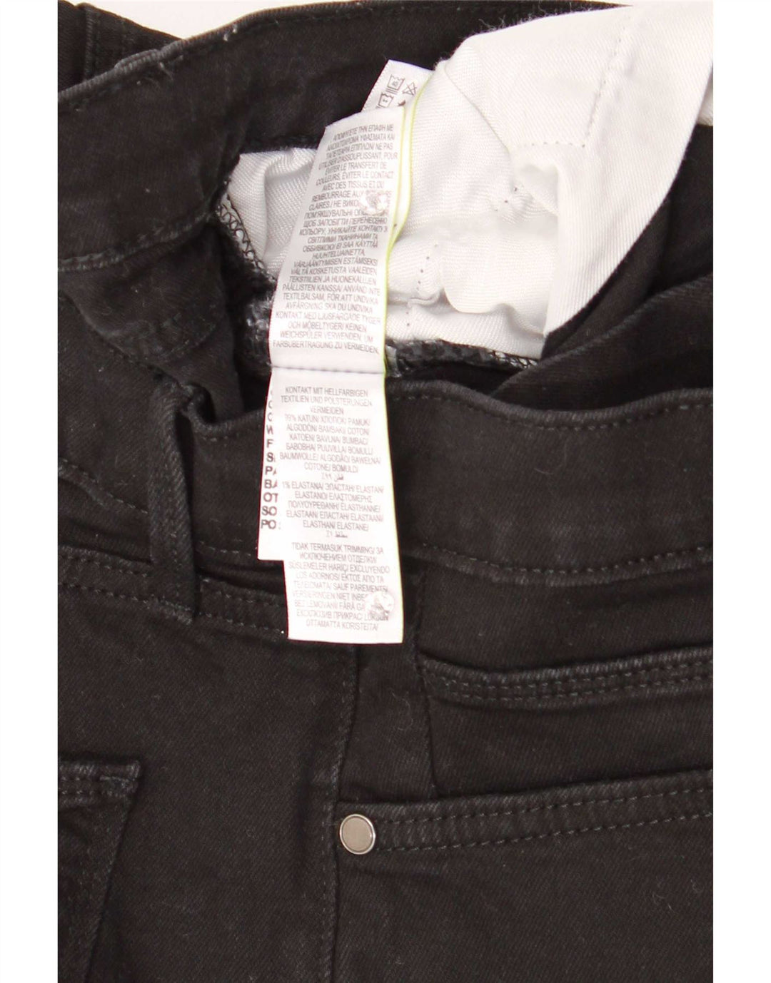 Marks & Spencer Slim-Jeans für Herren, W34, L29, schwarze Baumwolle