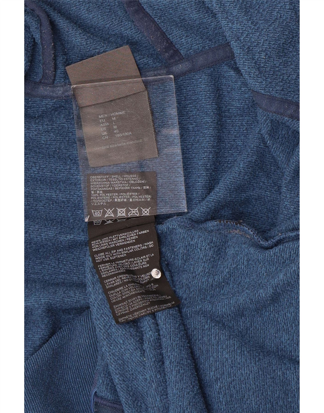 Jack Wolfskin Herren-Trainingsanzug mit Kapuze, Top-Jacke, UK 40, mittleres Marineblau
