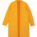 Zara Womens Open Overcoat UK 18 XL Gelb Polyester