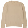 Zara Herren-Pullover mit Rundhalsausschnitt, mittlere, cremefarbene Baumwolle