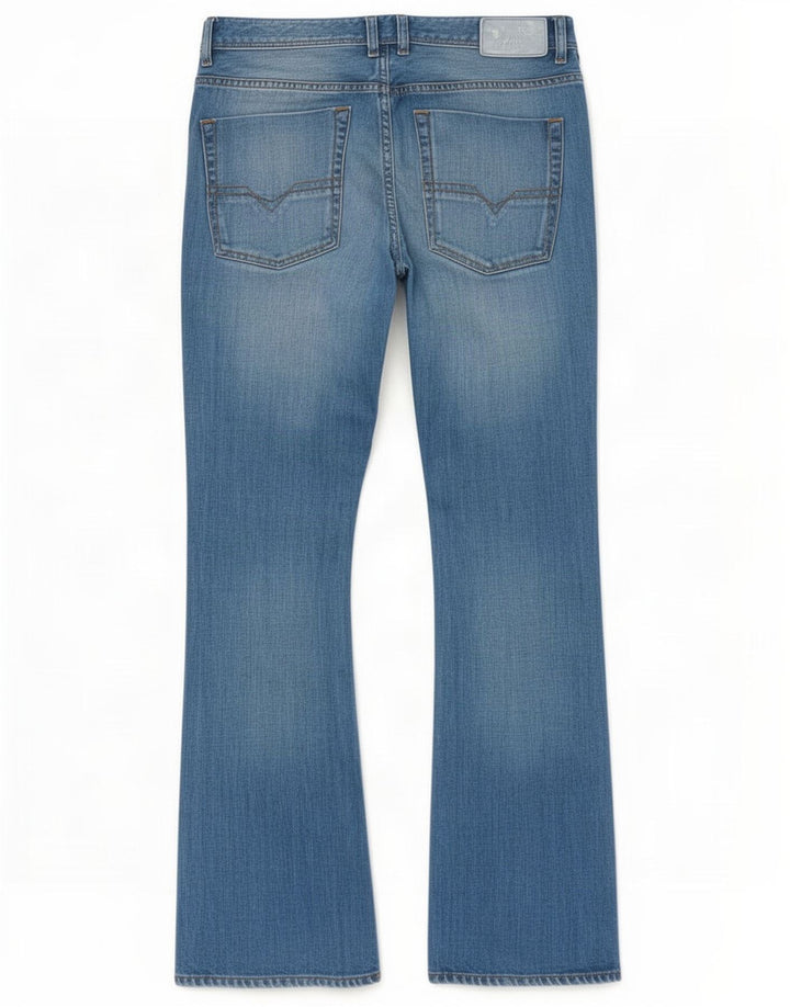 Diesel Herren Zatiny Bootcut-Jeans mit normaler Passform, W33 L30, blaue Baumwolle