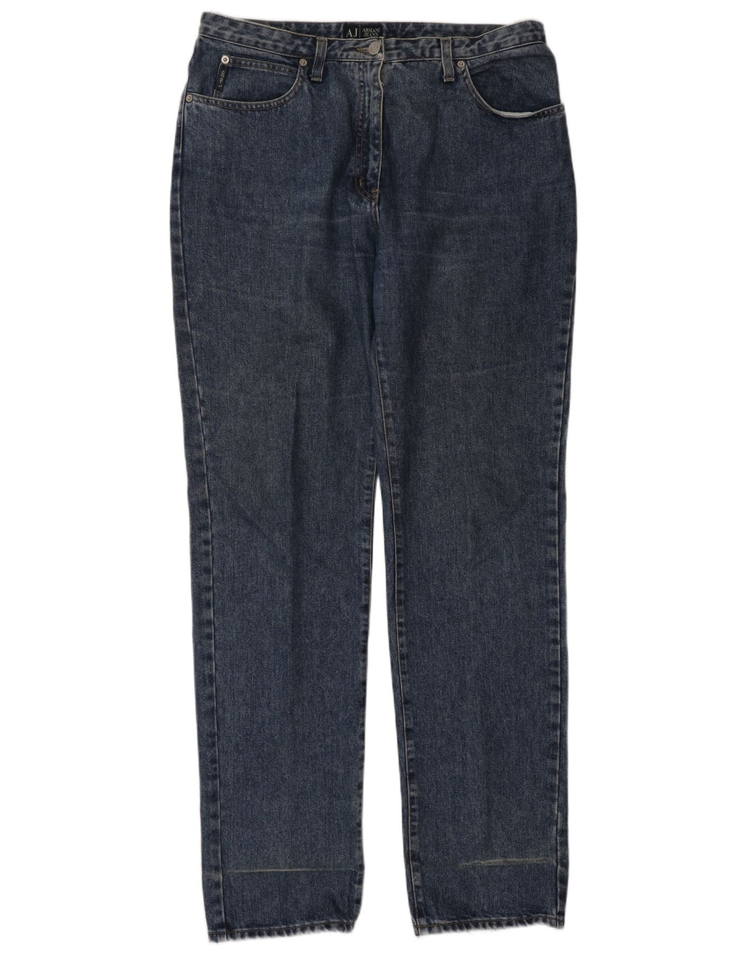 ARMANI Herren Straight Jeans W33 L34 Blaue Baumwolle
