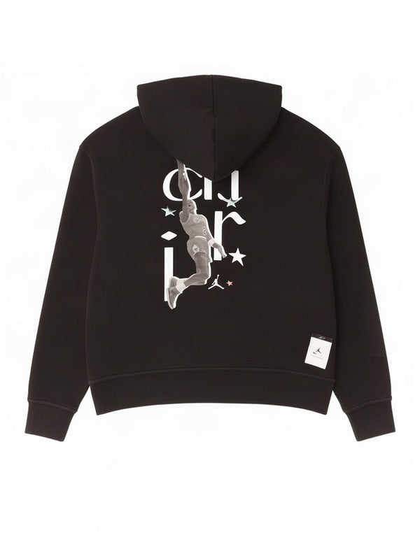 Jordan Mens Graphic Hoodie Jumper Large Black Cotton