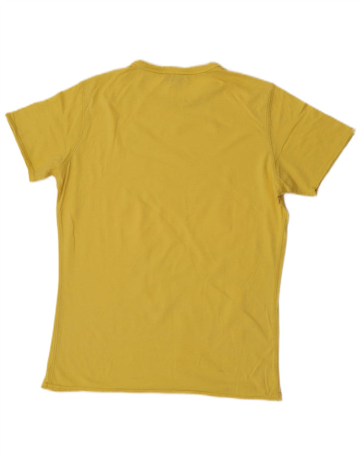 Diesel Herren T-Shirt mit Grafik, Größe S, Gelb