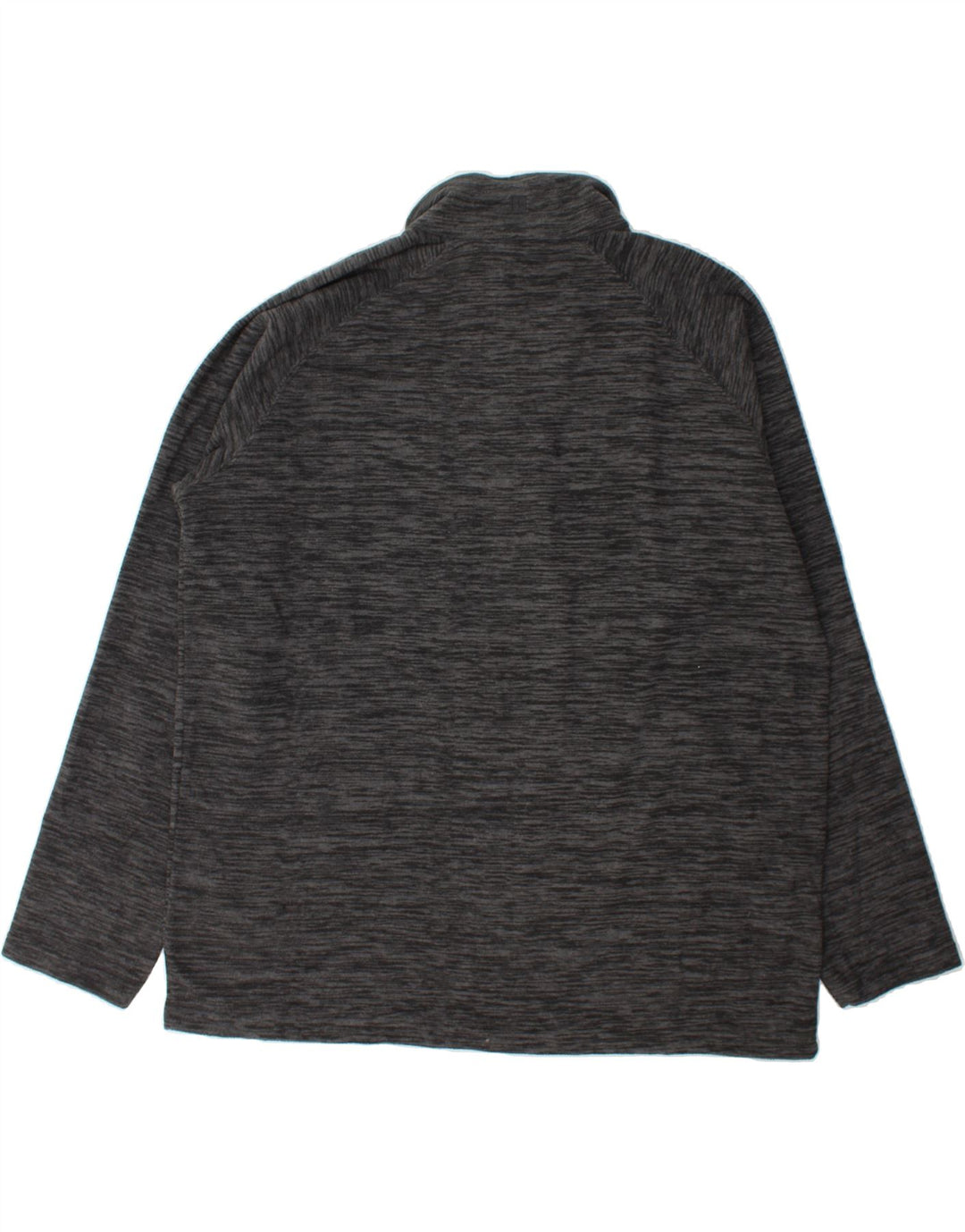 MOUNTAIN WAREHOUSE Mens Zip Neck Fleece Jumper XL Grey Flecked Polyester Vintage Mountain Warehouse and Second-Hand Mountain Warehouse from Messina Hembry 