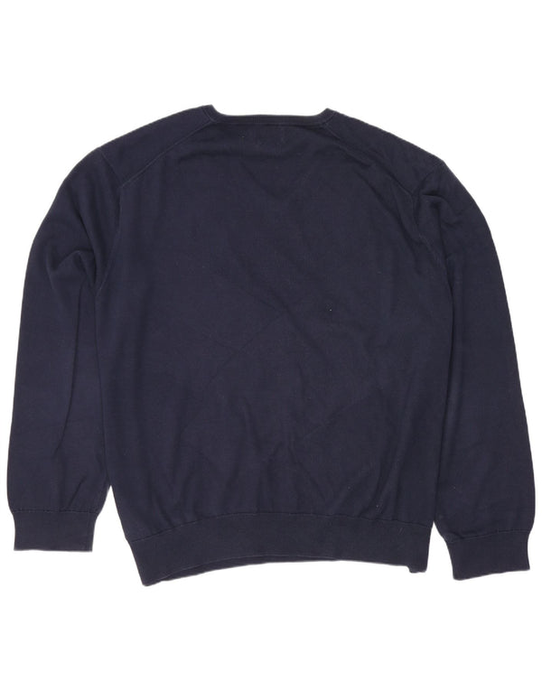 Polo Ralph Lauren Damen-Pullover mit V-Ausschnitt, UK 20 2XL, Marineblau, Baumwolle