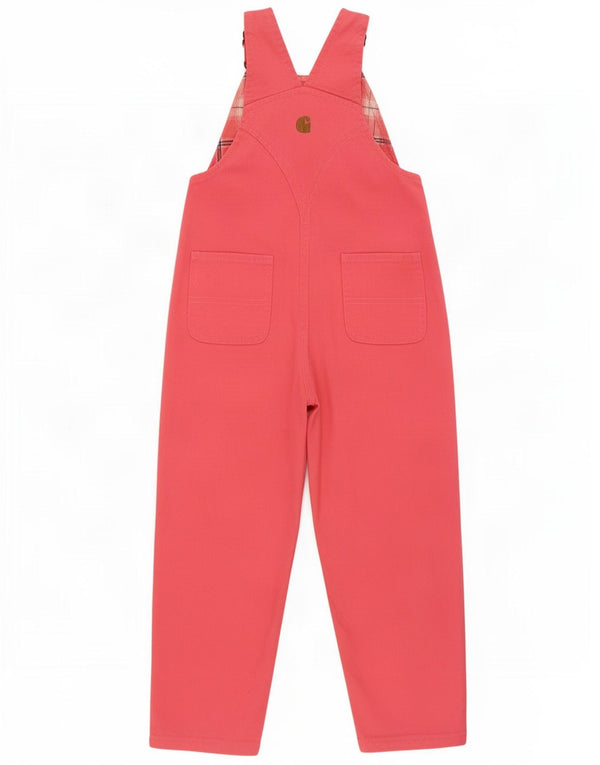 Carhartt Latzhose für Mädchen, 3–4 Jahre, rosa Baumwolle