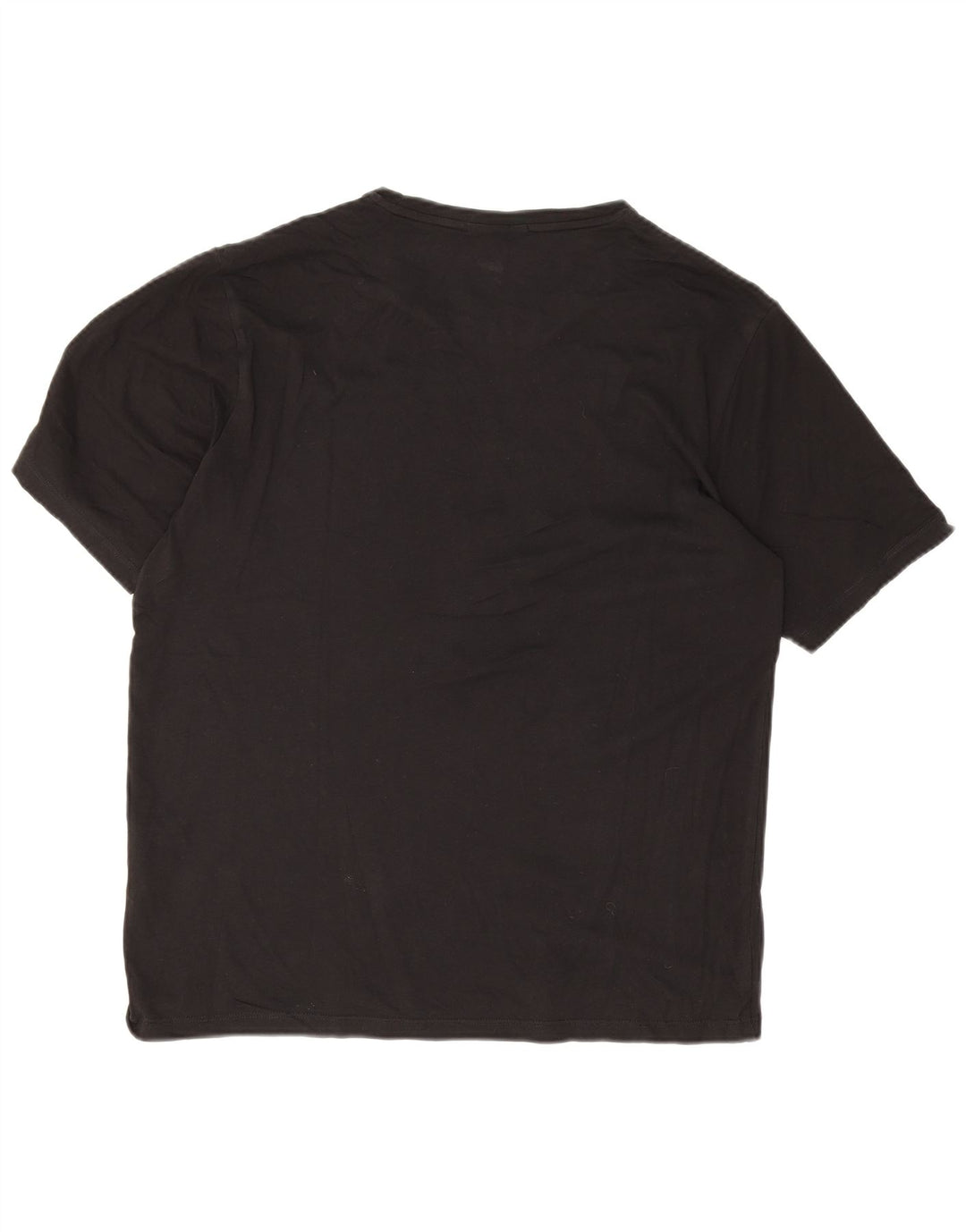 Dkny Herren Grafik-T-Shirt-Oberteil aus mittelschwarzer Baumwolle