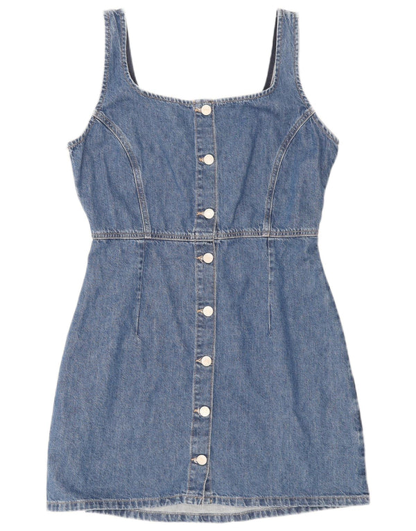 Tommy Hilfiger Damen ärmelloses Jeanskleid UK 18 XL Blaue Baumwolle