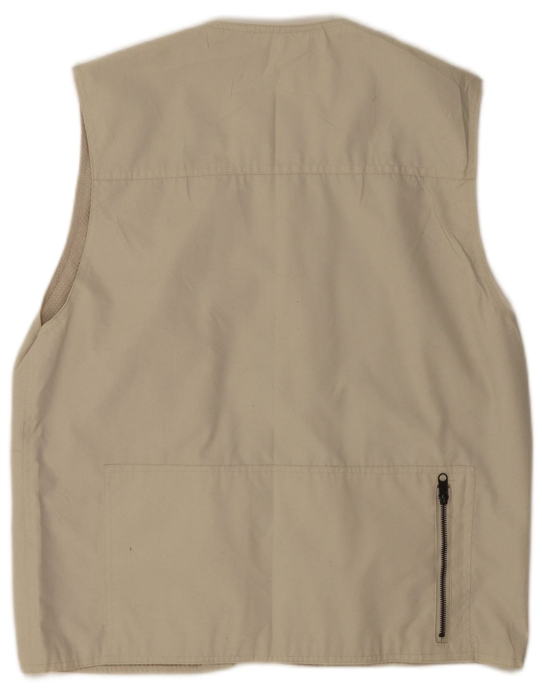Vintage Herren Utility Gilet UK 40 Large Beige