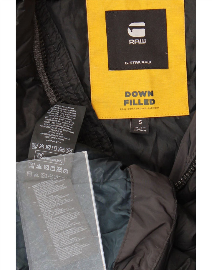 G-STAR Damen Wattierter Mantel UK 10 Small Schwarz Polyester