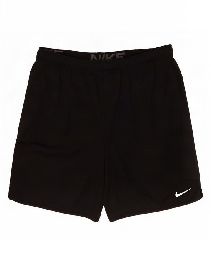 Nike Herren Dri Fit Sportshorts, groß, aus schwarzem Polyester