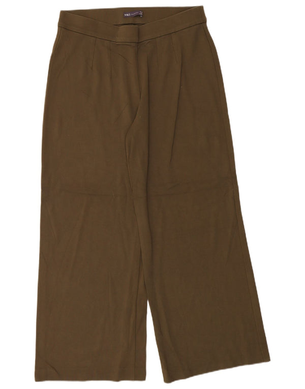 Marks & Spencer Damen-Trainingshose mit weitem Bein, UK 16, Größe L, Khaki