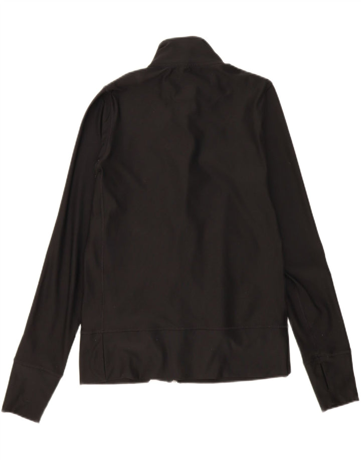 NIKE Womens Dri Fit Tracksuit Top Jacket UK 14 Medium Black Polyester Vintage Nike and Second-Hand Nike from Messina Hembry 