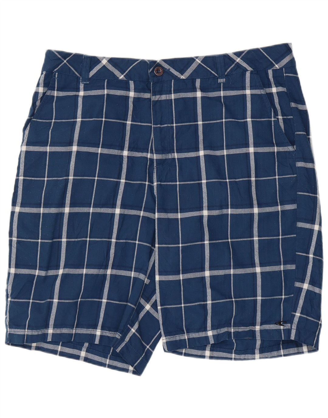 O'Neill Herren Chinoshorts W38 XL Blau kariertes Polyester