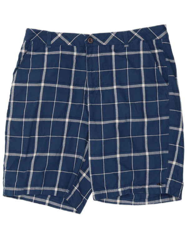 O'Neill Herren Chinoshorts W38 XL Blau kariertes Polyester