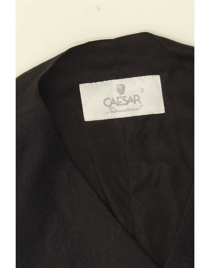 Caesar Damen Weste UK 8 Small Schwarz Paisley
