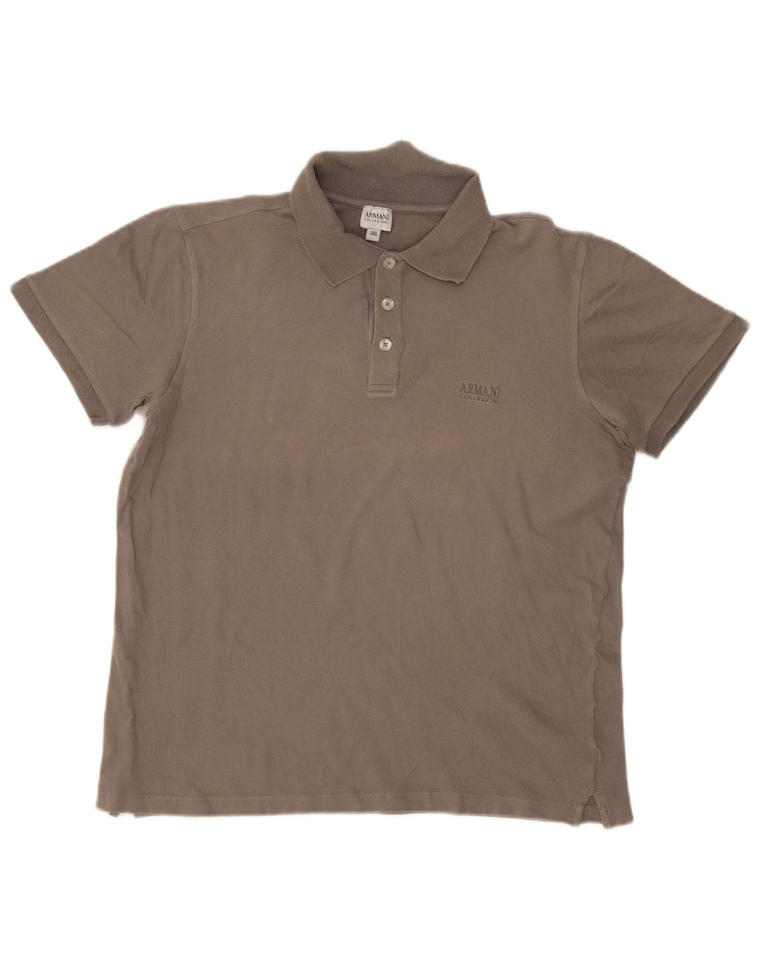Armani Collezioni Herren Poloshirt 3XL Grau