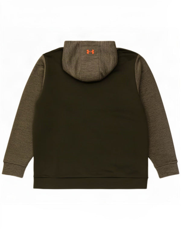 Under Armour Herren-Kapuzenpullover mit Grafik, 2XL, Khaki meliert