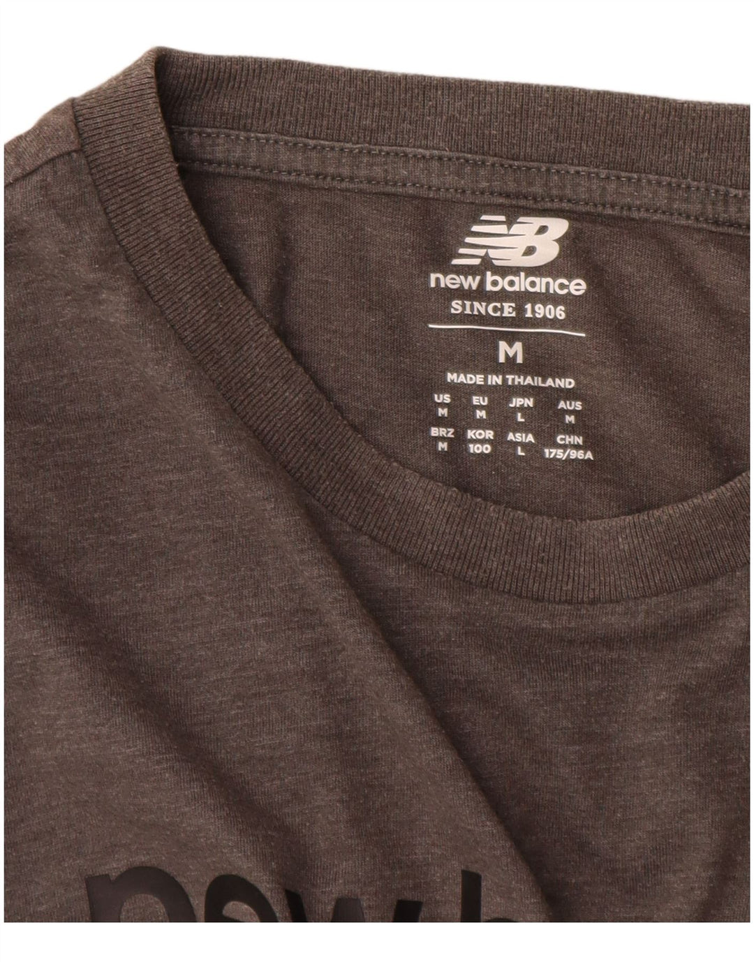 New Balance Herren Grafik-T-Shirt-Oberteil Mittelgrau