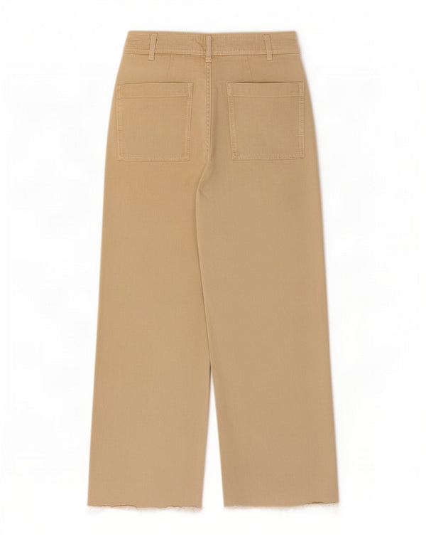 Zara Damen The Marine High Rise Straight Jeans EU 36 XS W26 L28 Beige