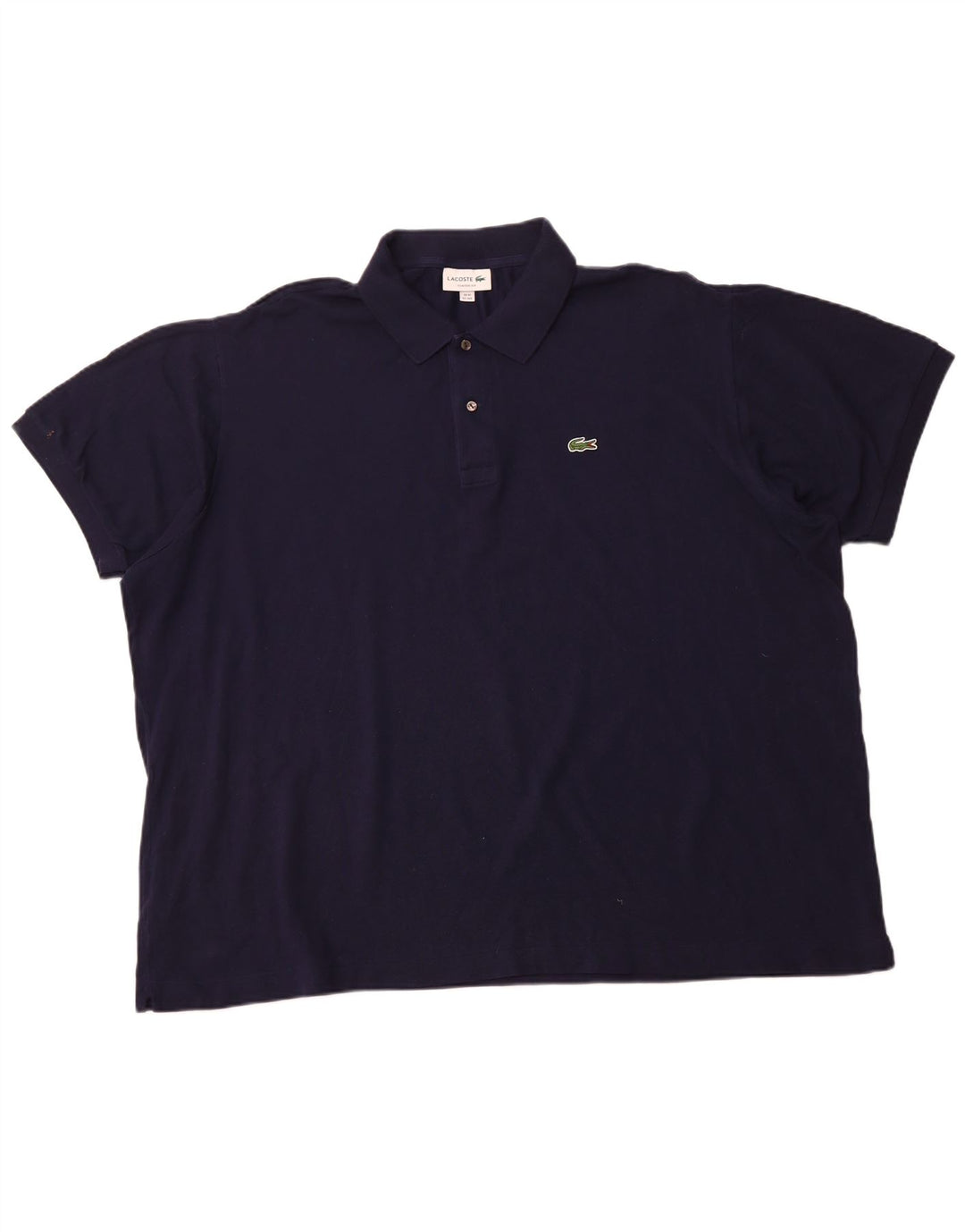 LACOSTE Herren-Poloshirt mit klassischer Passform, Größe 10 5XL, marineblaue Baumwolle