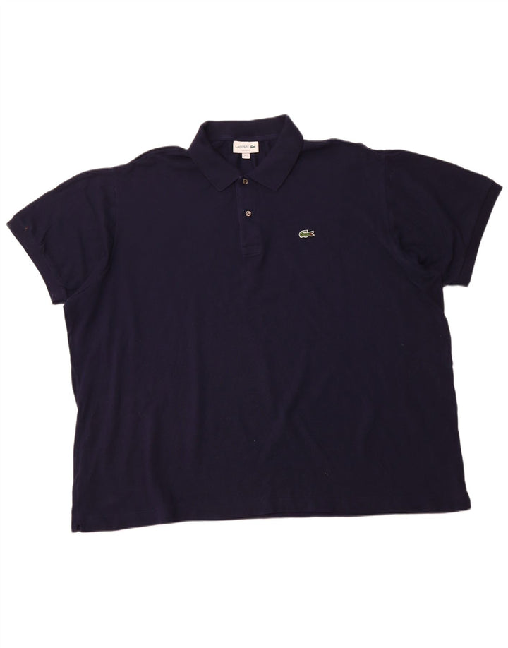 LACOSTE Herren-Poloshirt mit klassischer Passform, Größe 10 5XL, marineblaue Baumwolle