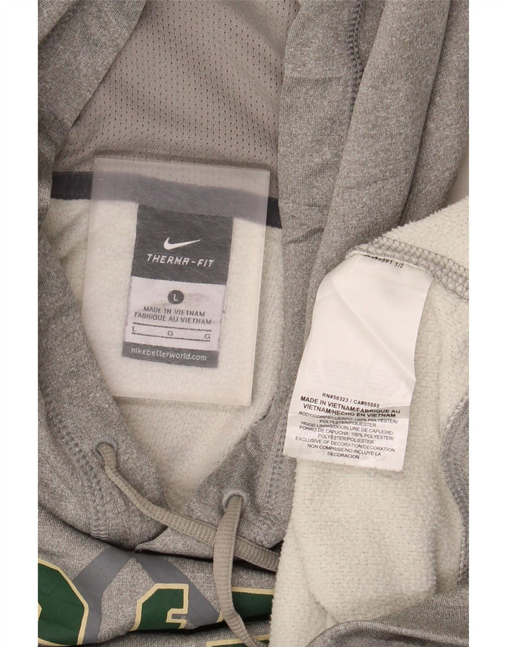 Nike Herren Baylor Bears Grafik-Kapuzenpullover, groß, grau, Polyester