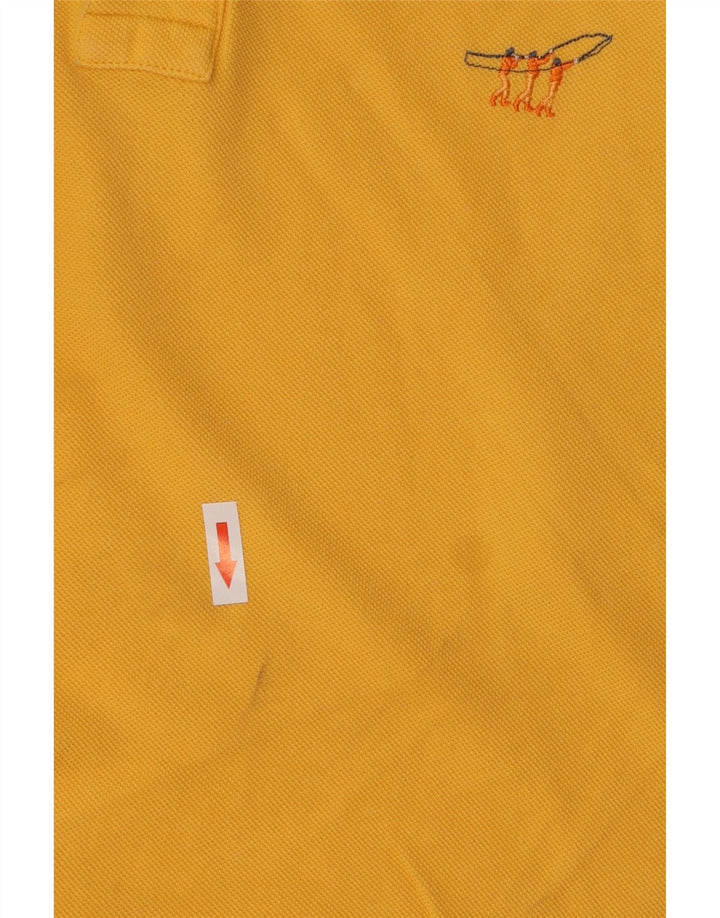 HENRY COTTONS Herren-Poloshirt, große gelbe Baumwolle