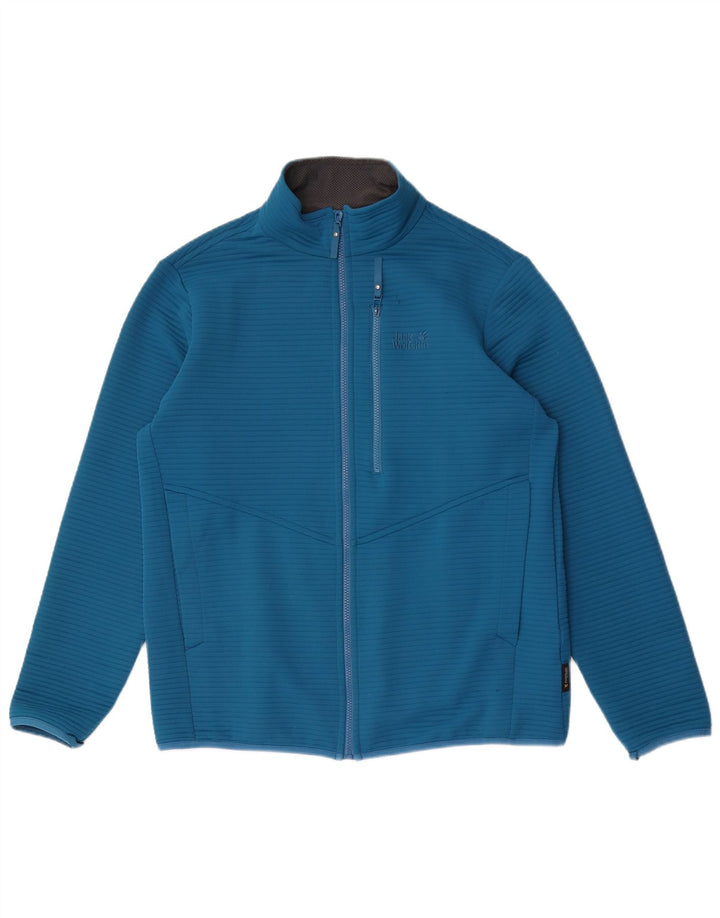 Jack Wolfskin Herren Trainingsanzug Top Jacke UK 40/42 Large Blau Polyester