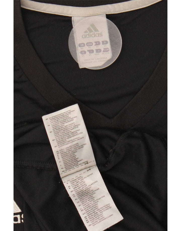 Adidas Herren T-Shirt Top XL Schwarz Polyester