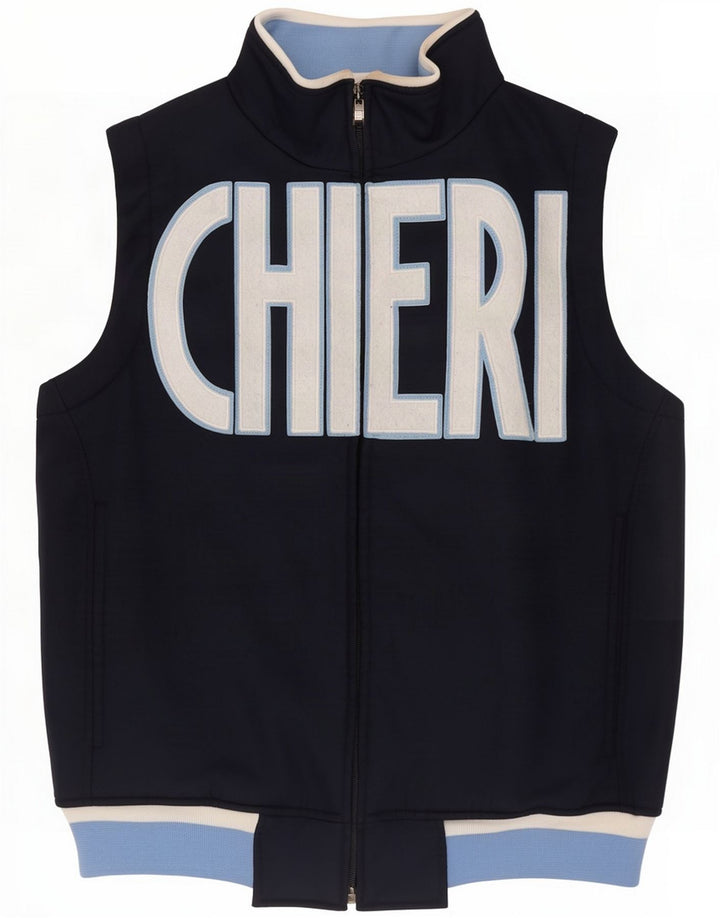 Kappa Herren Grafik-Trainingsanzug-Oberteil, Jacke, klein, Marineblau, Farbblock