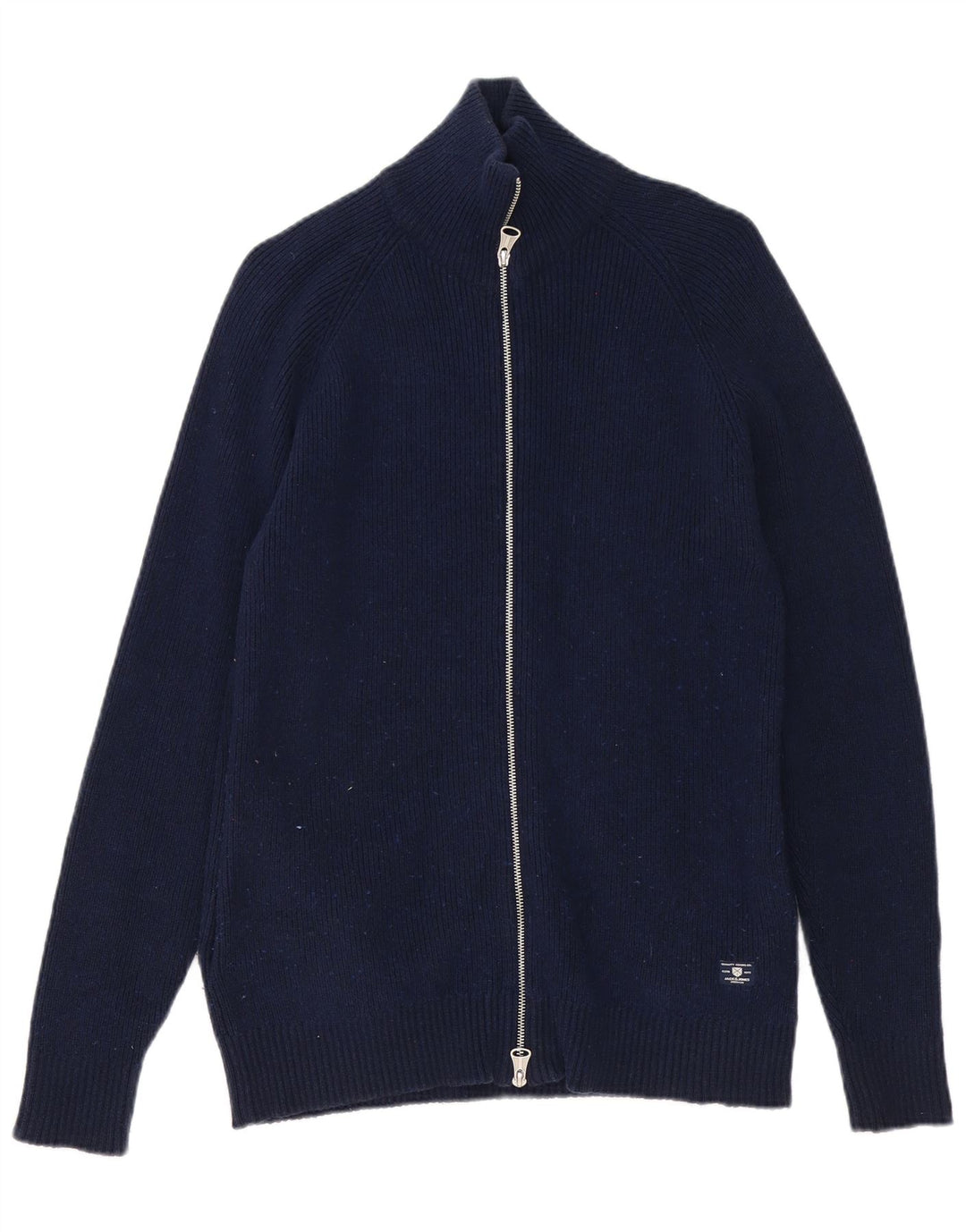 Jack & Jones Herren-Strickjacke aus Baumwolle in mittlerem Marineblau