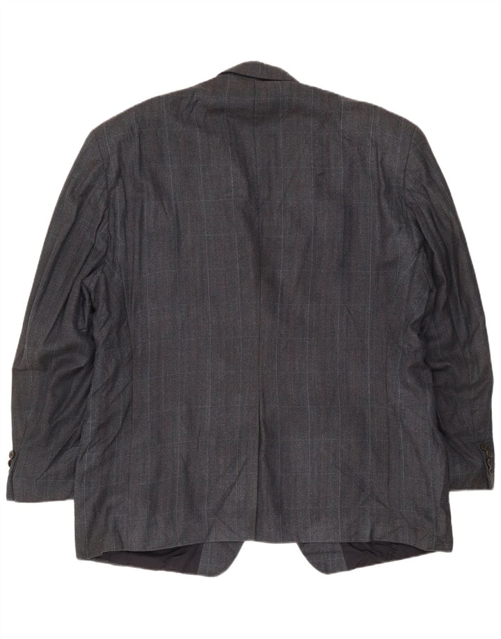 Chaps Herren-Blazer mit 2 Knöpfen, UK 42, XL, Marineblau kariert