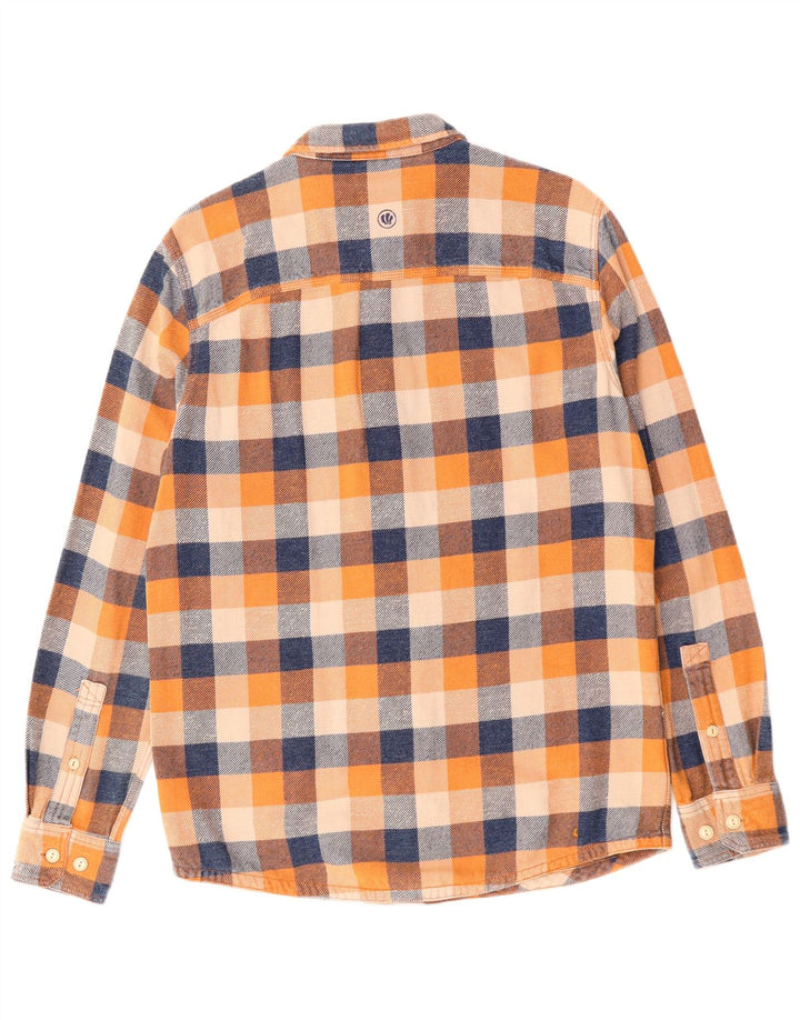 FAT FACE Herren-Flanellhemd, mittelgroß, mehrfarbig, kariert, Baumwolle