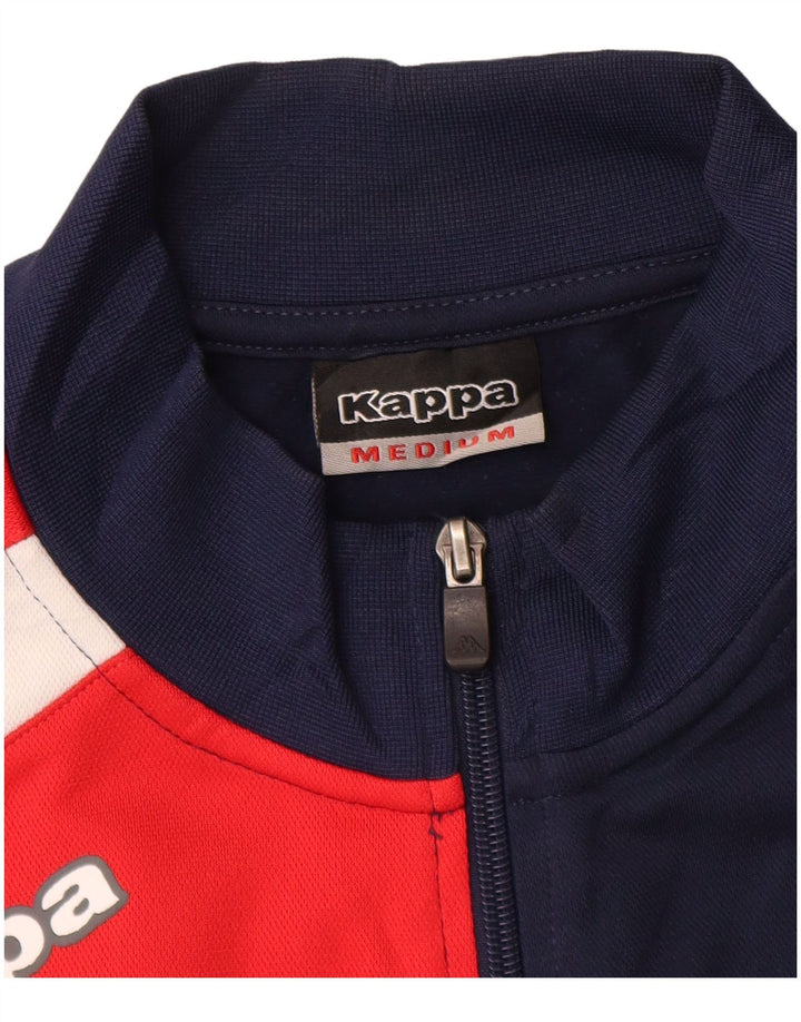 Kappa Herren-Trainingsanzugoberteil mit Grafik, mittleres Marineblau, Farbblock