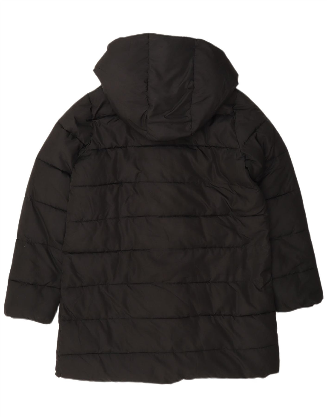 Hobbs Wattierter Damenmantel mit Kapuze, UK 12, Mittelschwarz, Polyester