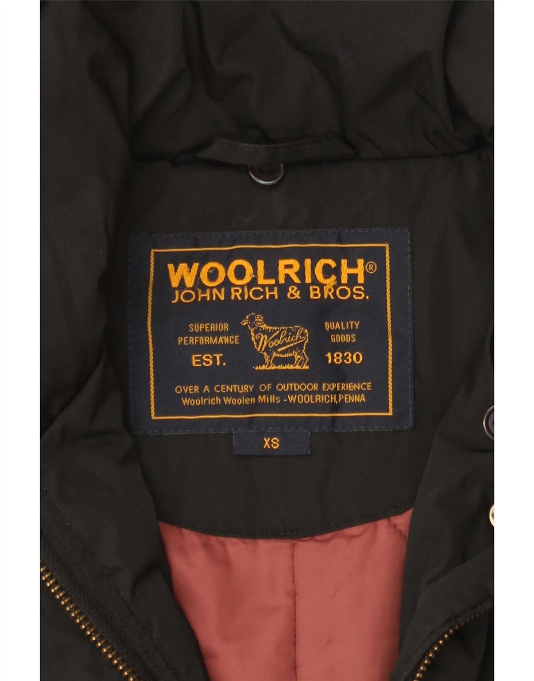 Woolrich Damen Wattierte Jacke UK 6 XS Schwarz