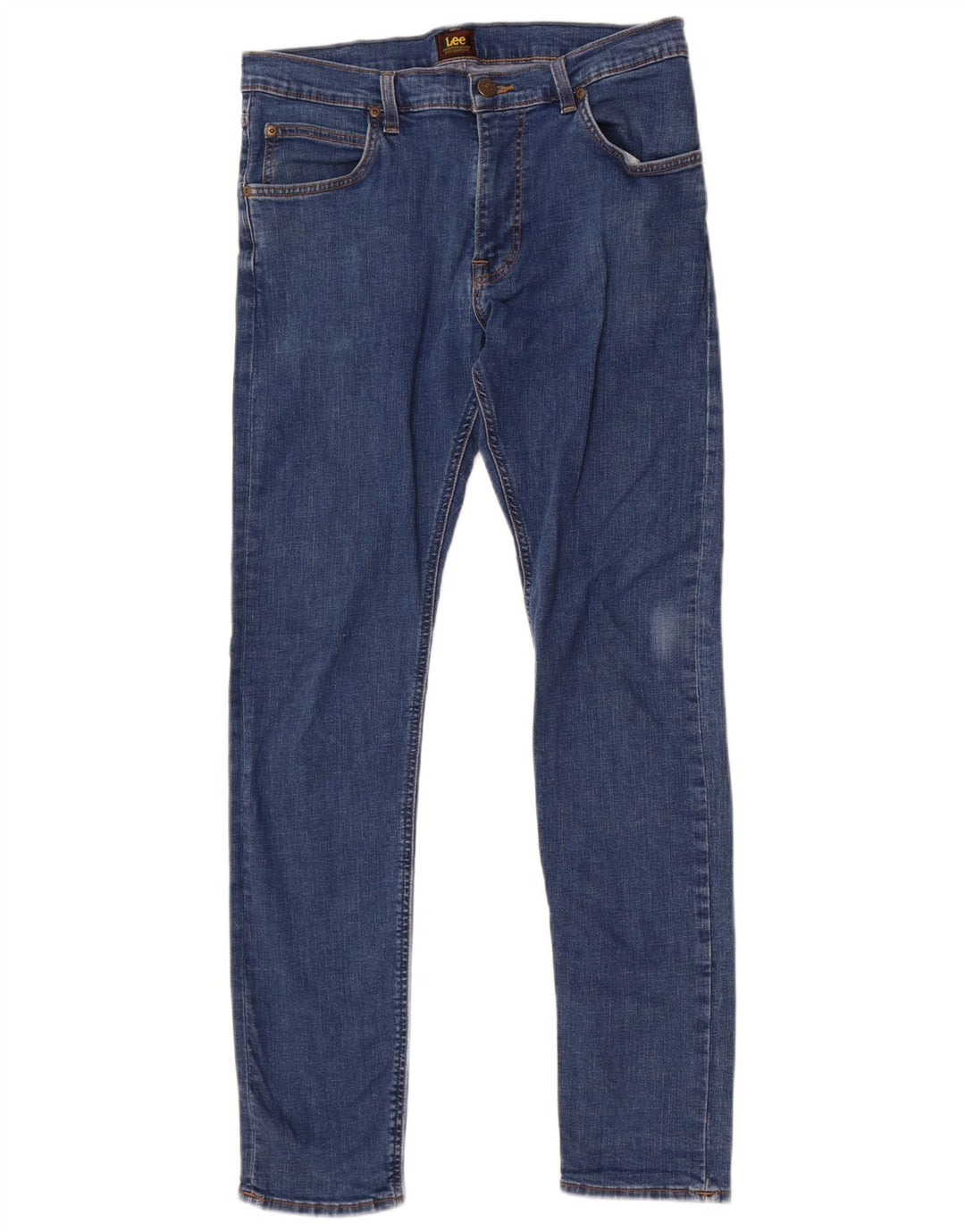 Lee Herren Luke Slim Jeans W34 L32 Blaue Baumwolle