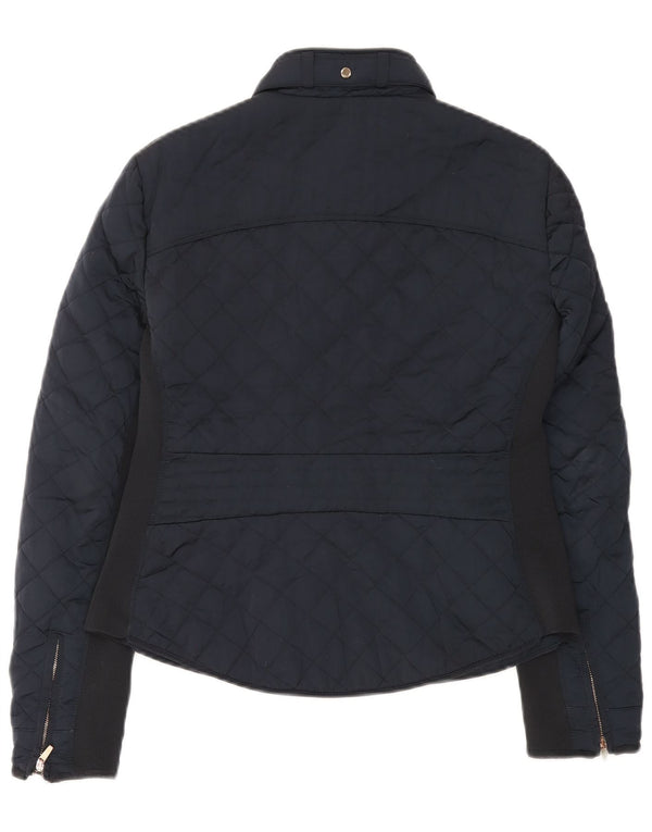 Zara Damen Steppjacke UK 14 Large Marineblau