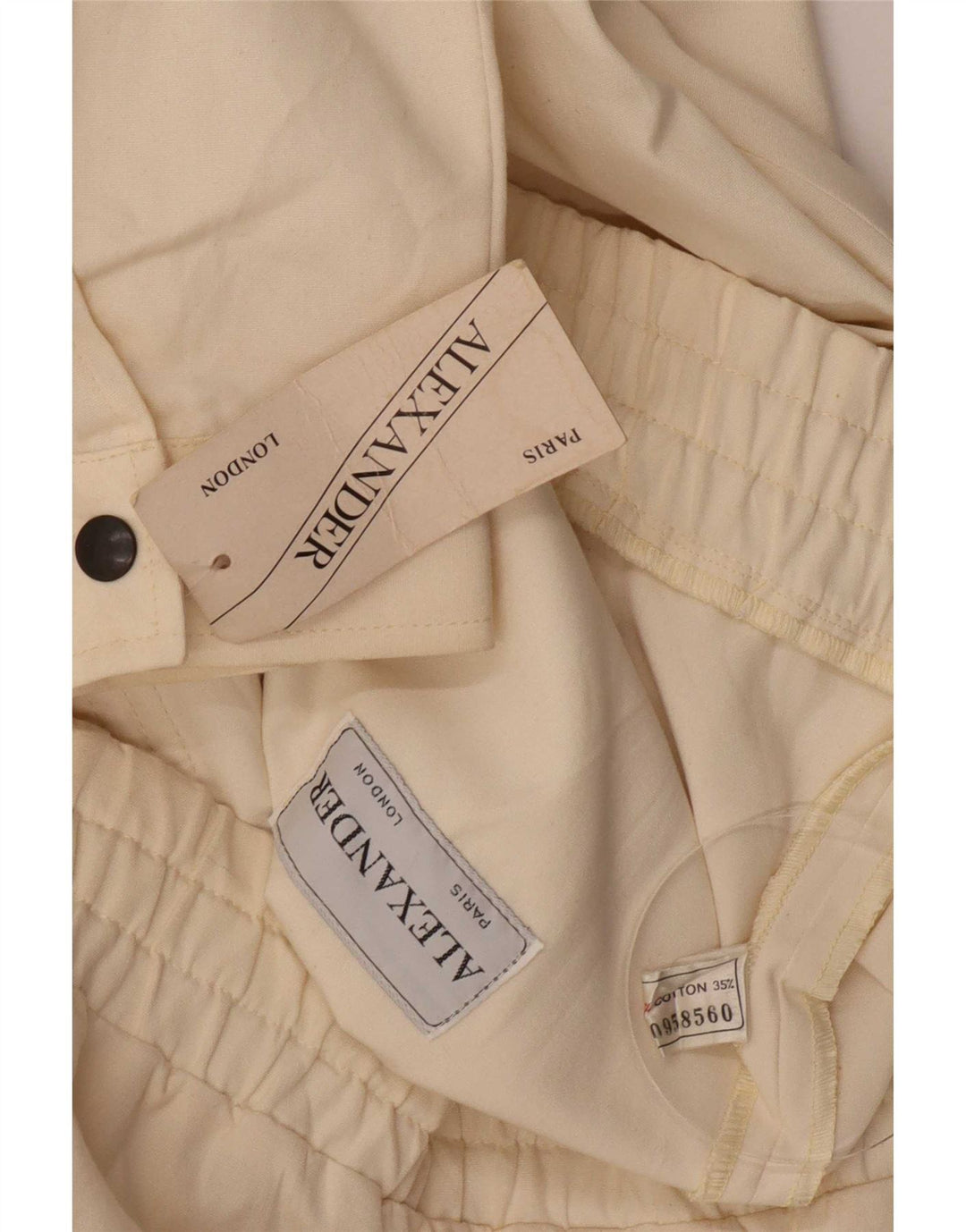 Alexander Herren Bomberjacke IT 54 2XL Off White Baumwolle