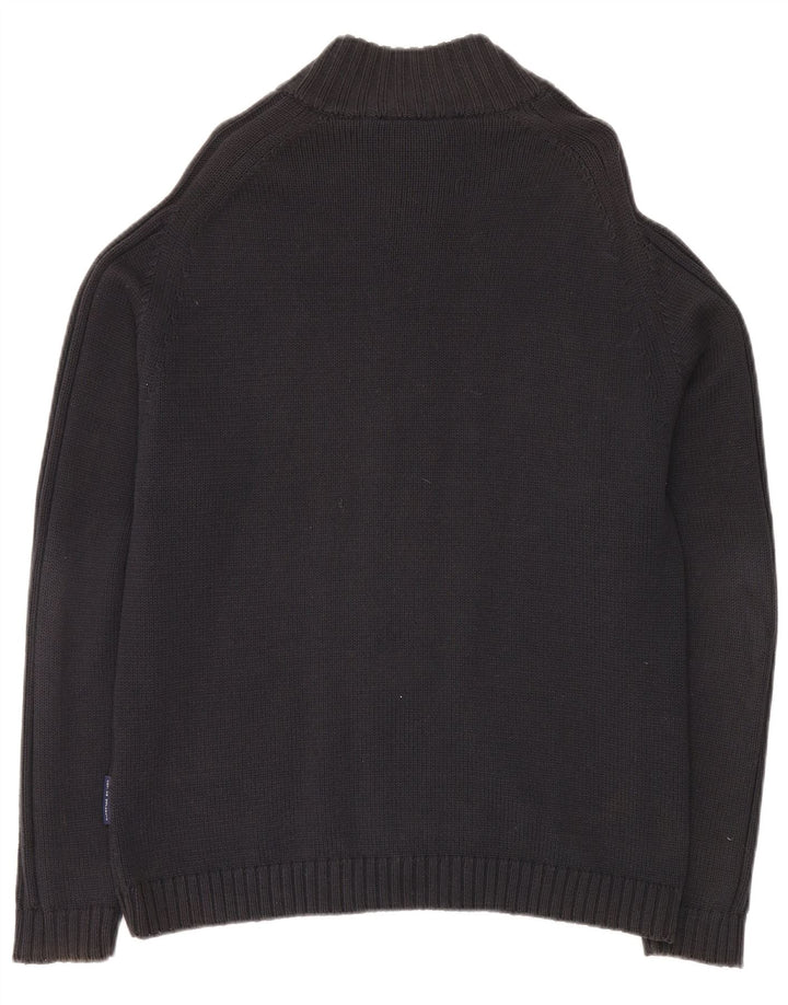 COTTON REPUBLIC Herren-Cardigan aus mittelblauer Baumwolle