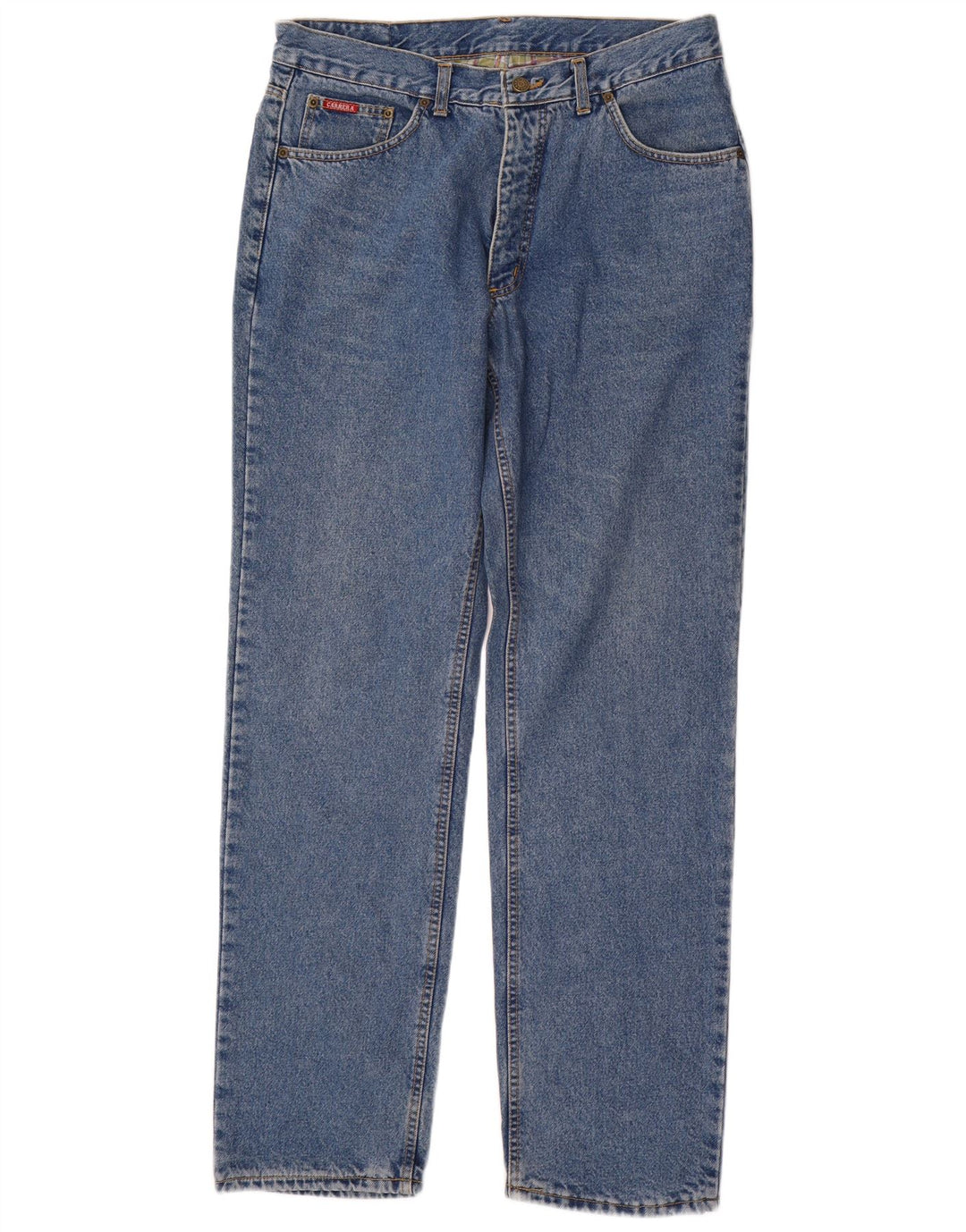 Carrera Herren Straight Jeans W36 L33 Blaue Baumwolle