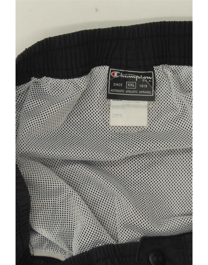 Champion Herren Graphic Sport Shorts 2XL Schwarz Colourblock Polyamid