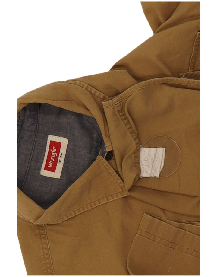 Wrangler Herren Kurzarmhemd Large Beige