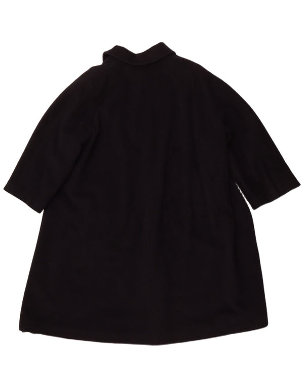 LUISA SPAGNOLI Damen Übergroßer Mantel UK 16 Große marineblaue Schurwolle