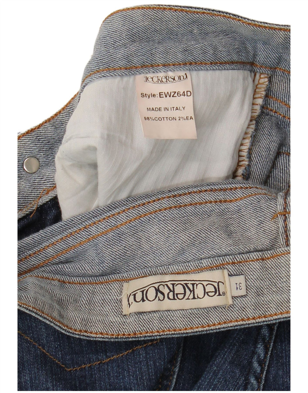 Jeckerson Herren Slim Jeans W31 L34 Blaue Baumwolle