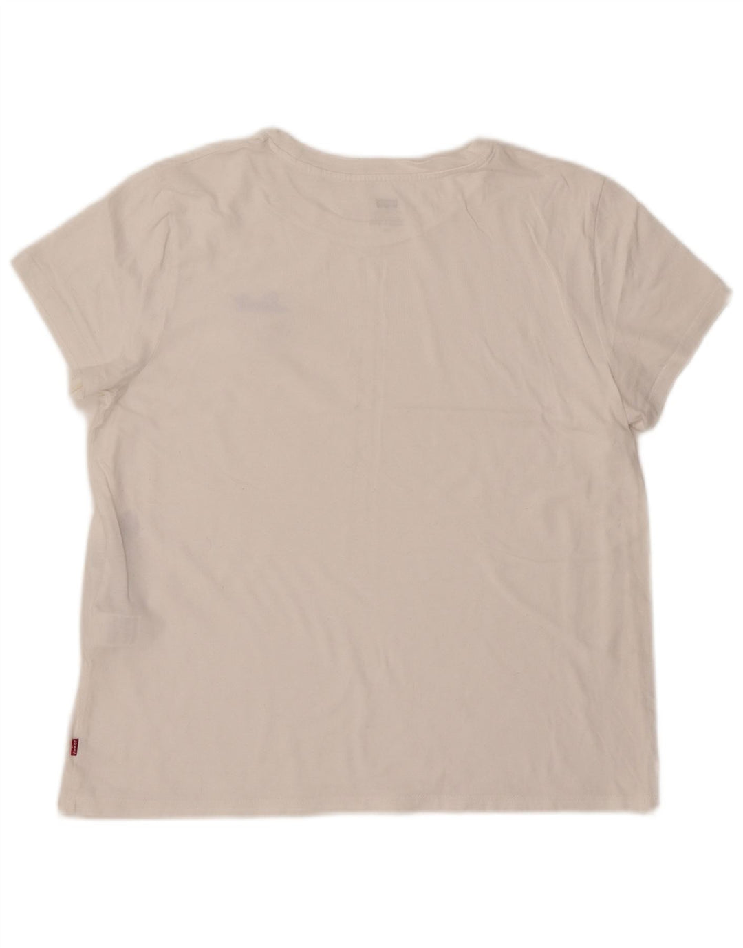 LEVI'S Damen T-Shirt Top UK 14 Large Weiße Baumwolle
