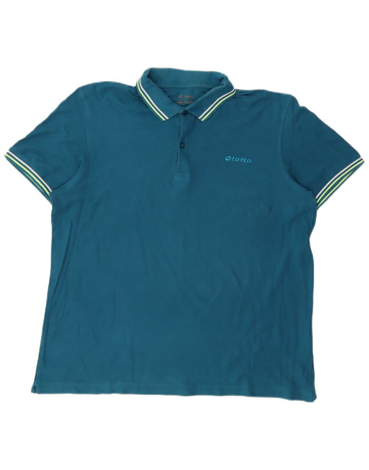 Lotto Herren Poloshirt XL Blau Baumwolle